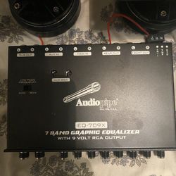 Preamp Audiopipe 7 Band /horn Super Tweeter 