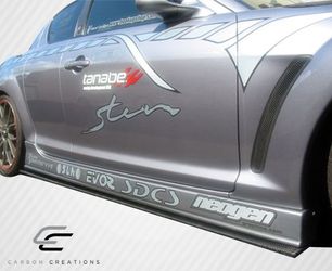 Blemished Universal Carbon Creations Side Skirt Splitters - 2 Piece