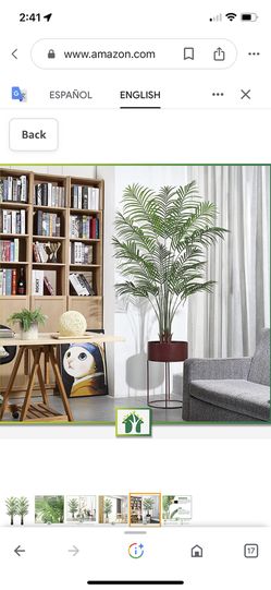 CROSOFMI 6' Artificial Areca Palm Plant, Fake Tropical Palm Tree, Perfect Faux Dypsis Lutescens Plants Potted for Indoor Outdoor Home Office Garden Mo Thumbnail