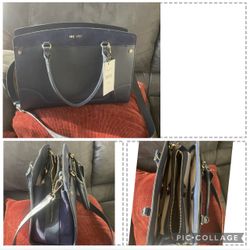 New Nine West Blue Purse / Tote 