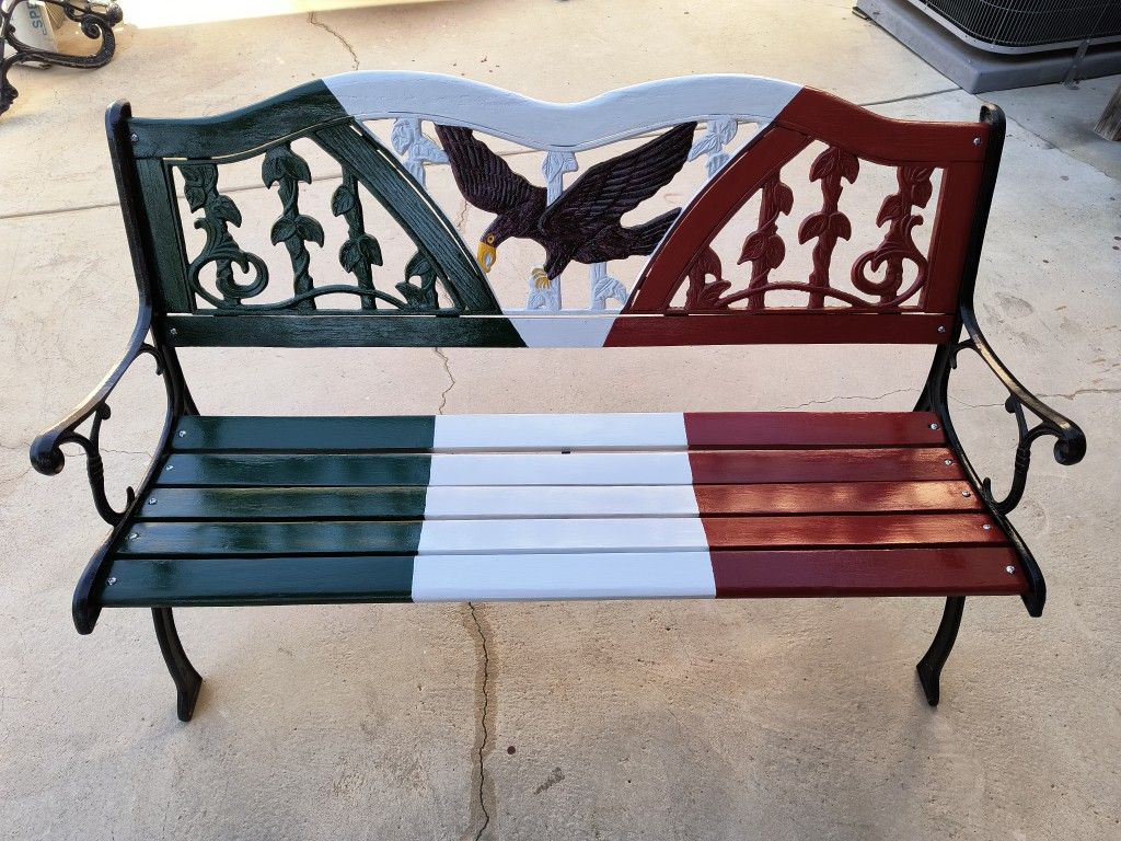 Bench Mexican Flag Nice To Keep Under Shade