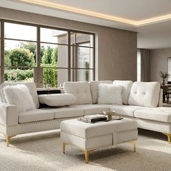 Sectional Beige $54 Down