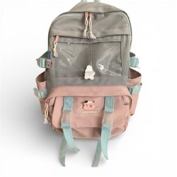 Kawaii Canvas Kekemi Bear Friends Backpack 