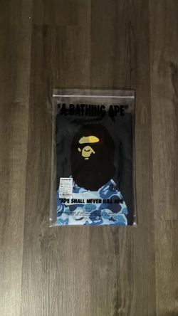Blue camo bathing ape tshirt