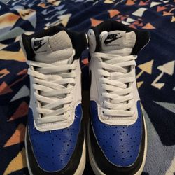 Nike Blue and White Court Vision Sneakers Sz 9.5