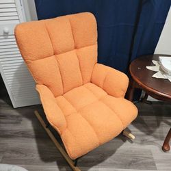 Orange Rocking Chair