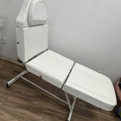 White Massage table