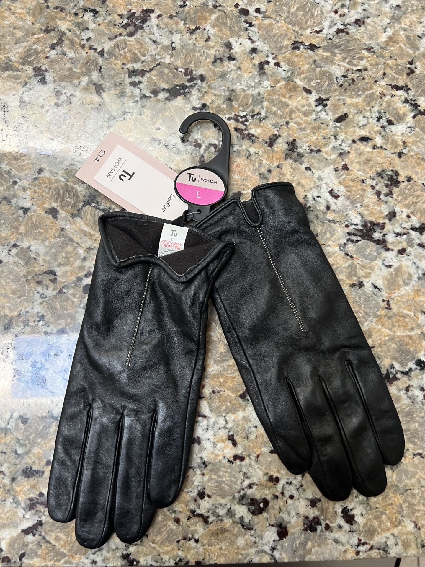 gloves leather L New