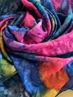 Tie-Dye Fabric Scarf or Wrap