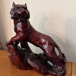 Chinese Resin Exquisite tiger statue gift 