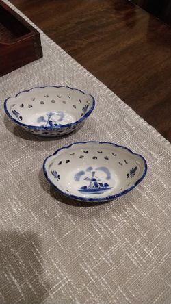 New glass dishes w/ Dutch Holland Design