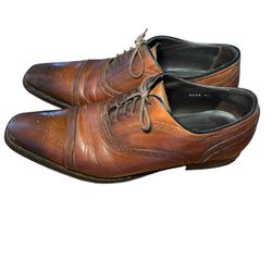 Men’s Preowned ‘To Boot New York’ Brown Leather Oxford Shoes 