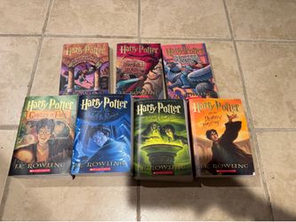 Set of 7 Harry Potter soft cover books