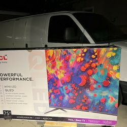 Tv TCL Roku 75", 4k, 480 Natural Motion, Alexa, Google, Excellent 