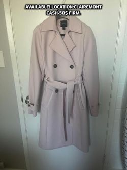 New pink long coat