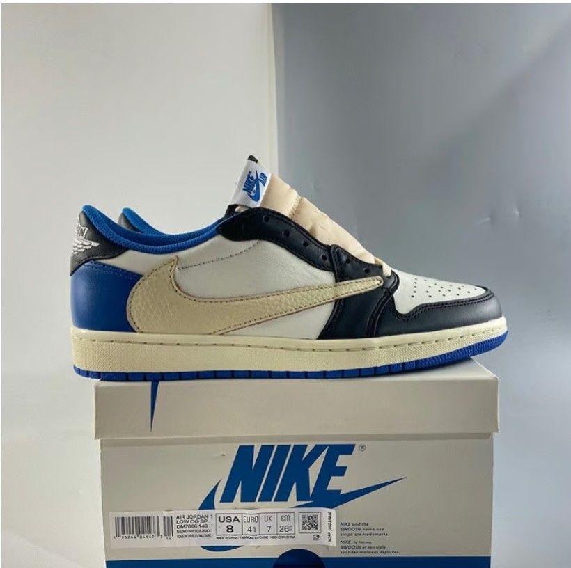 https://offerup.com/redirect/?o=VHJhLnZp.s S.cot.t x Fragment x Air Jordan 1 Low OG White Blue