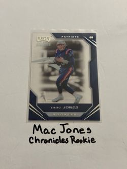 Mac Jones San Francisco 49ers QB Chronicles Rookie Card.