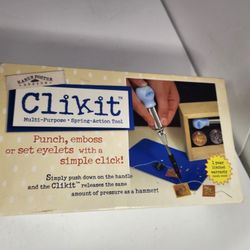 Clikit Multi-Purpose Spring-Action Scrapbooking Tool Kit Karen Foster Tips Punch