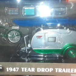 Greenlight Chase Green Machine 47tear Drop Camping Trailer Mint Very Rare