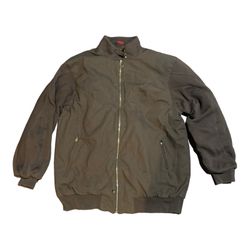 Michael Jordan Nike Brown Zip up Jacket 3Xl  Small hole (dime size) pictured 