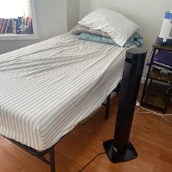 Twin Mattress And Metal Bed Frame 