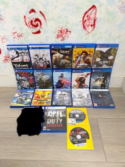 Playstation 5 Games And PlayStation 4 Games ( Used , Tested Working )  Read Description)