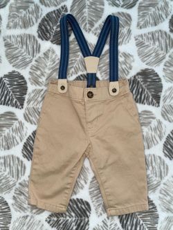 Carter's 3 months baby boy pants with suspenders