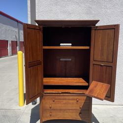 Solid Wood Armoire / TV Cabinet / Wardrobe – Excellent Condition
