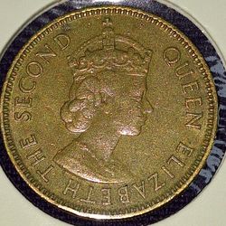 1957 Hong Kong 10 Cent Coin