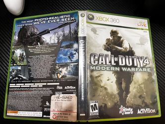 Call of duty 4 modern warfare case and Manual only