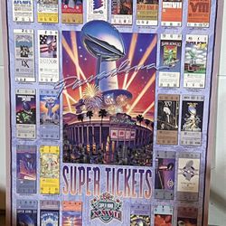 Super Bowl XXVII Super Tickets Poster