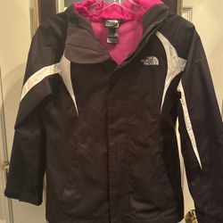 Girls 10/12 north face windbreaker Jacket 