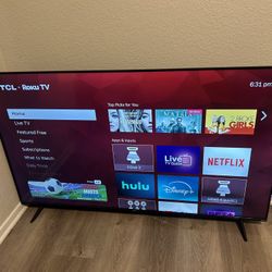 65” 4K TCL ROKU TV