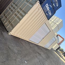 40FT STORAGE CONTAINER w/ (2) SIDE ROLL-UP DOORS – RARE SETUP!
