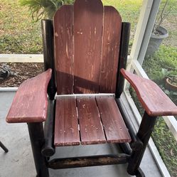 Log Cabin Style Rocking Chair