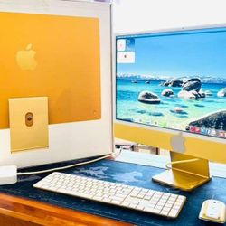 APPLE IMAC 24” M1 2021 16GB RAM 1TB SSD IN BOX ~Yellow Color