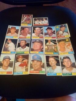 Vintage 1961 Topps Baseball card lot -EX+ Pack fresh cards