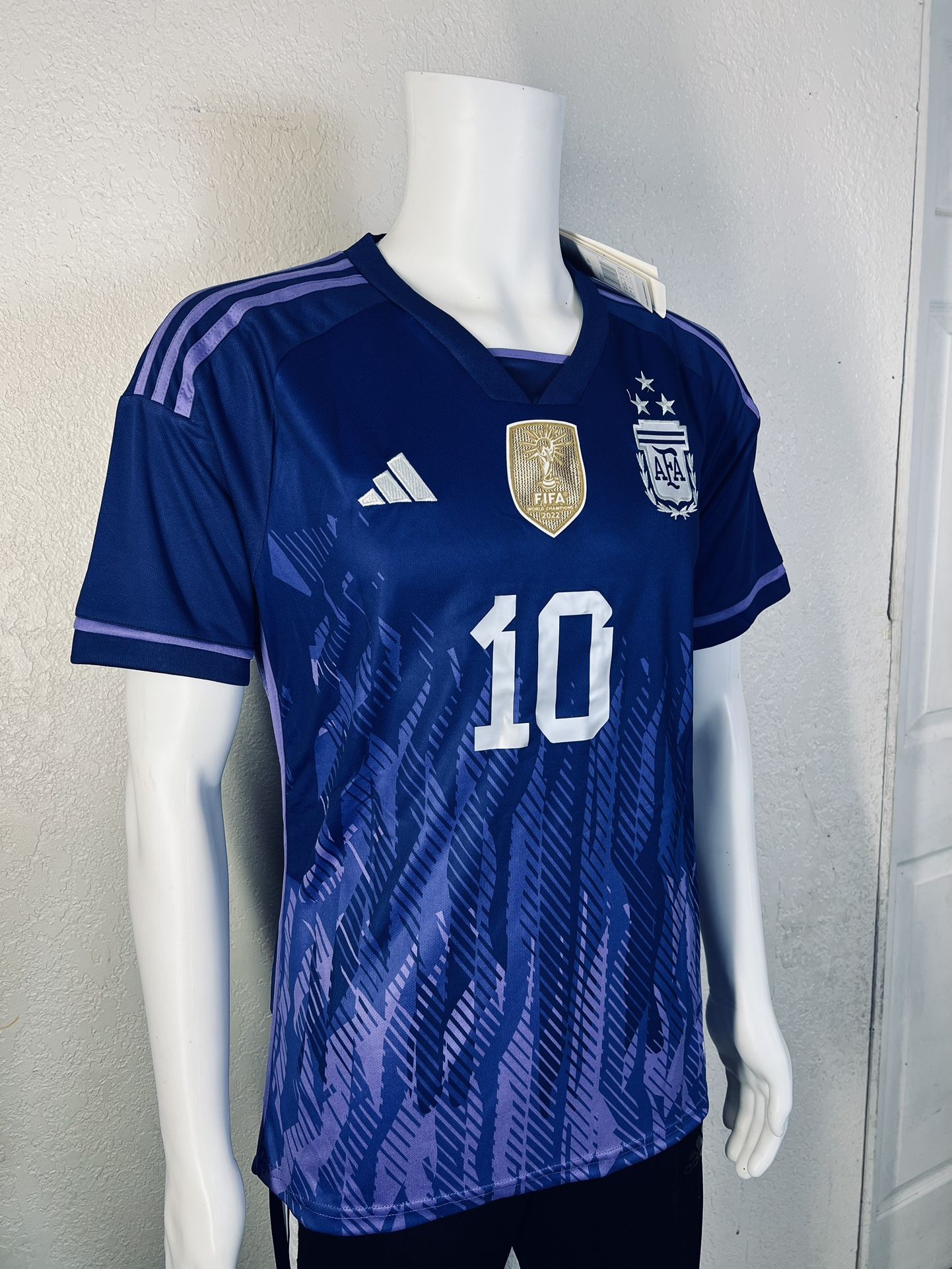 Argentina Away Soccer Jersey Player Version Messi - Depop