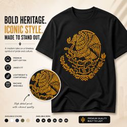 Mexican Flag Logo Golden Eagle FIFA Soccer World Cup T Shirt