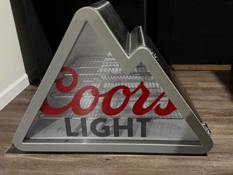 Coors light mini fridge Rocky Mountains