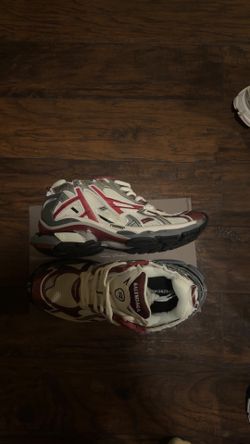 Burgundy Balenciaga Runners