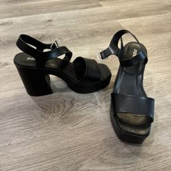Soda Black Heels 