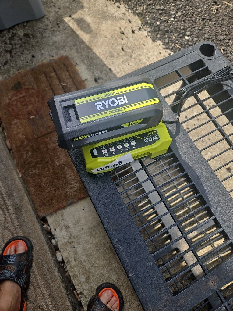 Ryobi 40v Battery And Charger