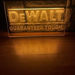 DEWALT LED NEON LIGHT SIGN 8x12