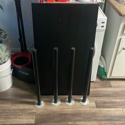 Combinations LINNMON / ADILS Desk, black-brown, 39 3/8x23 