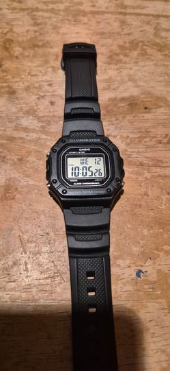 Casio W-218H Illuminator Black Digital Watch