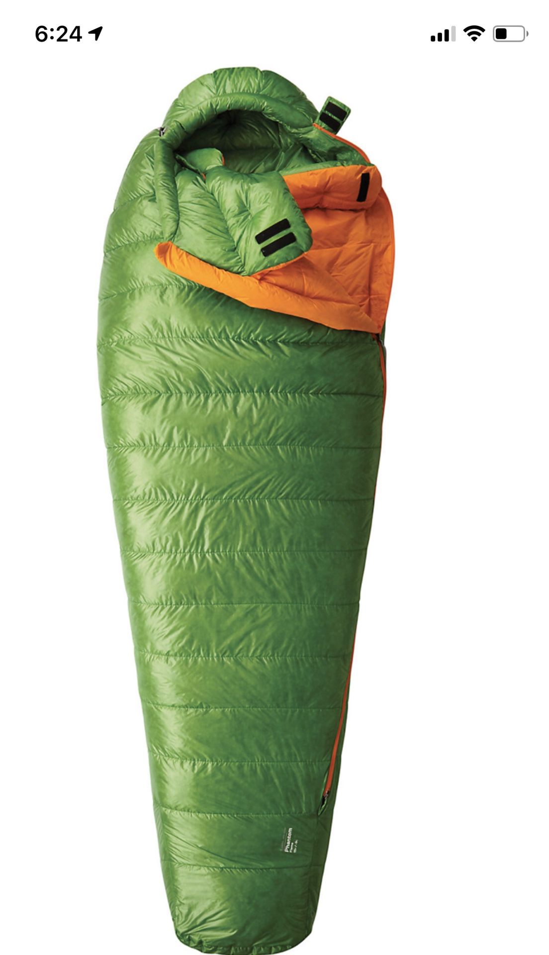 Mountain hardware phantom flame 850 fill down sleeping bag