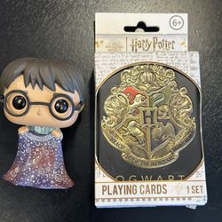Harry Potter Unopened Card Deck & Figure 