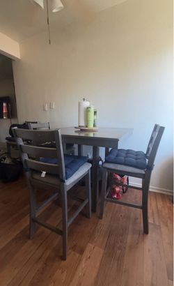 Gray Counter Height Dining Table Set (OBO)