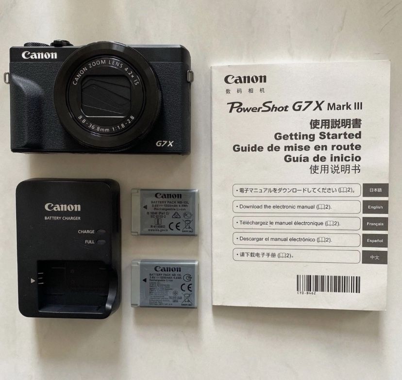 Canon PowerShot G7 X Mark III - 20.1MP Point & Shoot Digital Camera - Black